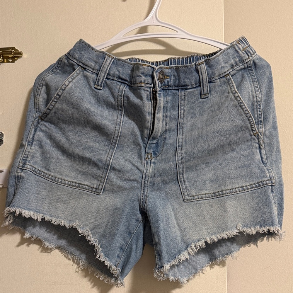 Aerie Light Blue Jean Shorts
